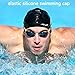 JYBL Swimming Cap - Waterproof - Quick-Drying Odor-Free with Pure Silicone Swimming Cap - Food Grade Ear Covered Swimming Cap - Leak-Free Water Resistant Elastic Swimming Cap For Women & Men
