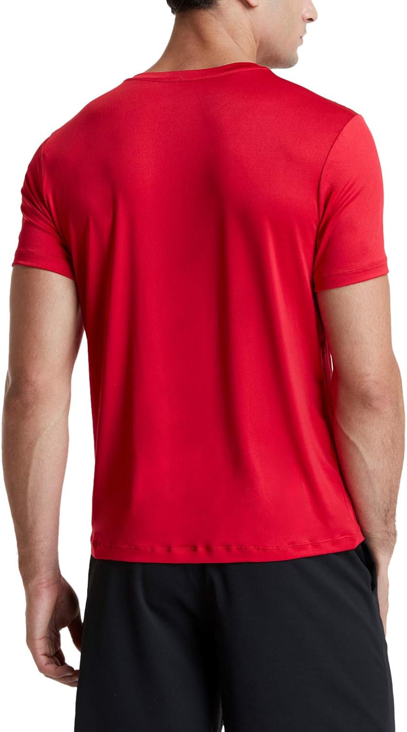 ATHLIO 2 or 3 Pack Men's Workout Running Shirts, Sun Protection Quick Dry Athletic Shirts, Short Sleeve Gym T-Shirts : Clothing