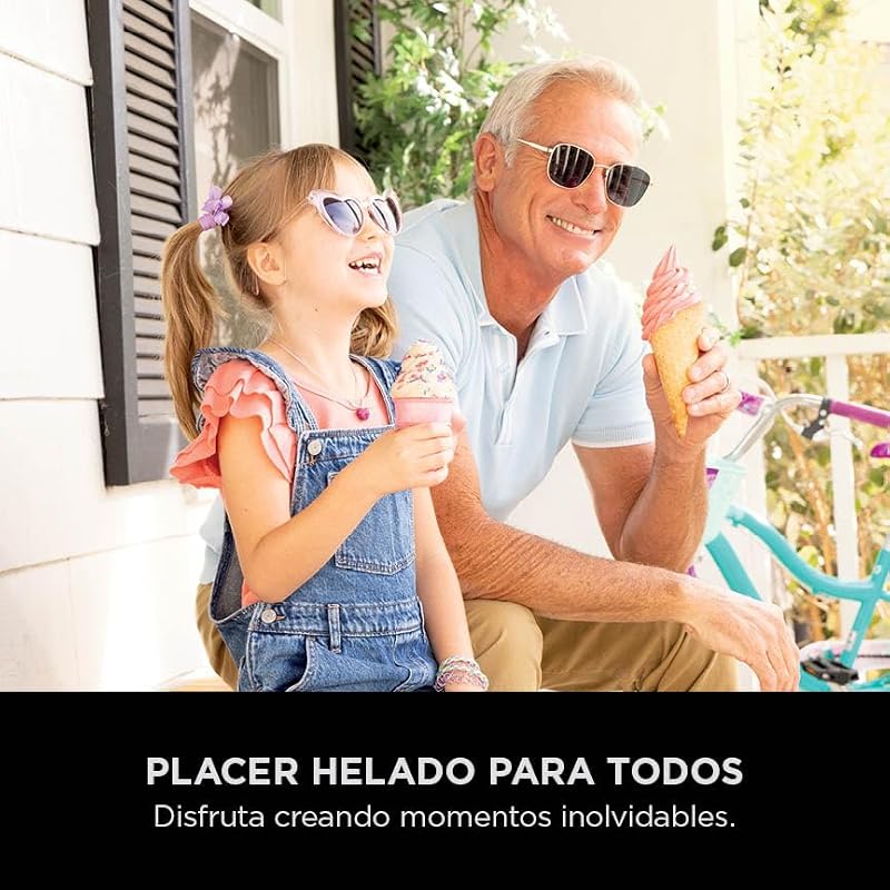 Máquina de gelados CREAMi Scoop & Swirl e máquina de iogurte gelado com 2 recipientes, 13 funções, prepara gelado, gelado cremoso, gelado, sorvete, batido e mais, opção de extras, prata, NC701EU