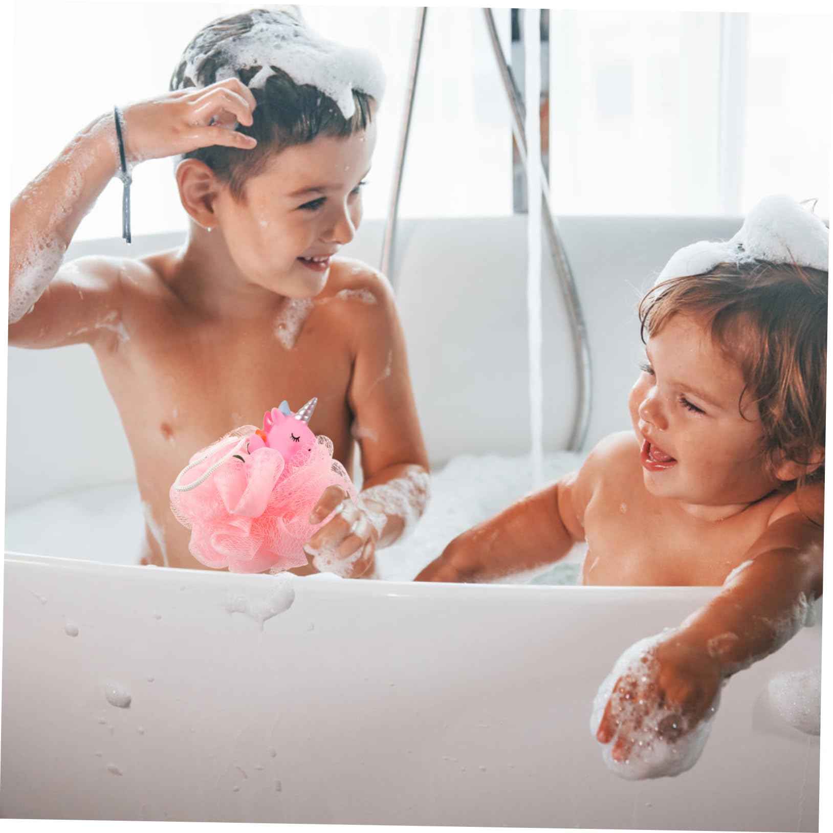 PLAFOPE Bath Sponge Bath Cleaning Loofahs Baby Bath Loofahs Kids Loofah