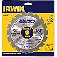 IRWIN Tools MARATHON Carbide Cordless Circular Saw Blade, 6 1/2-Inch, 18T (14020)