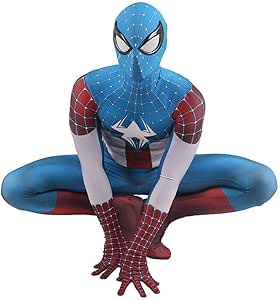 MODRYER Los niños Traje de superhéroe Capitán América araña Cosplay