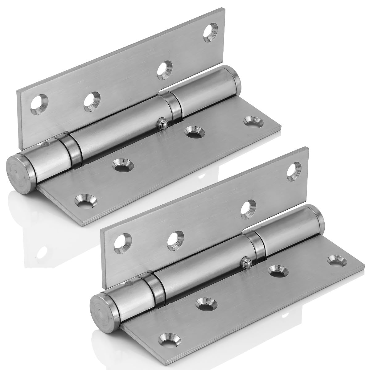 MidGard Hydraulic Door Hinge with Ball Bearing Self Closing Stainless Steel Hinge Pack of 2 Including Screws