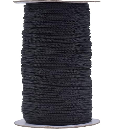 MECCANIXITY 1/8 Inch Polypropylene Rope Braided Ropes, 328ft Nylon Rope Hollow Utility Cord for Clothesline, Camping, Hiking, Outdoor, Light Pink