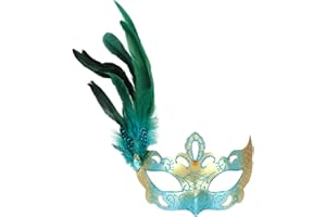 Coddsmz Women Feather Masquerade Mask Venetian Party Mask Mardi Gras Masks Princess Fancy Dress Mask Halloween Costume Mask