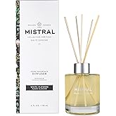 Mistral Heritage Collection Home Fragrance Diffuser, White Flowers, 4 Fl Oz