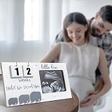 Johiux Baby First Scan Photo Frame Countdown Weeks Ultrasound Frame view 4