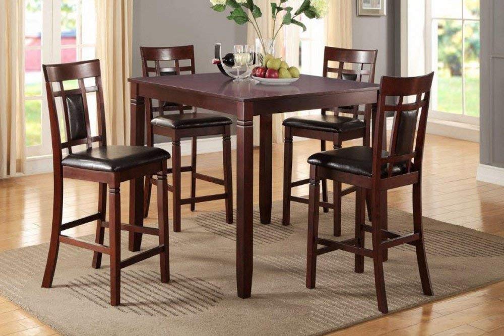 Best Poundex Counter Height Table 5 Pc Set
