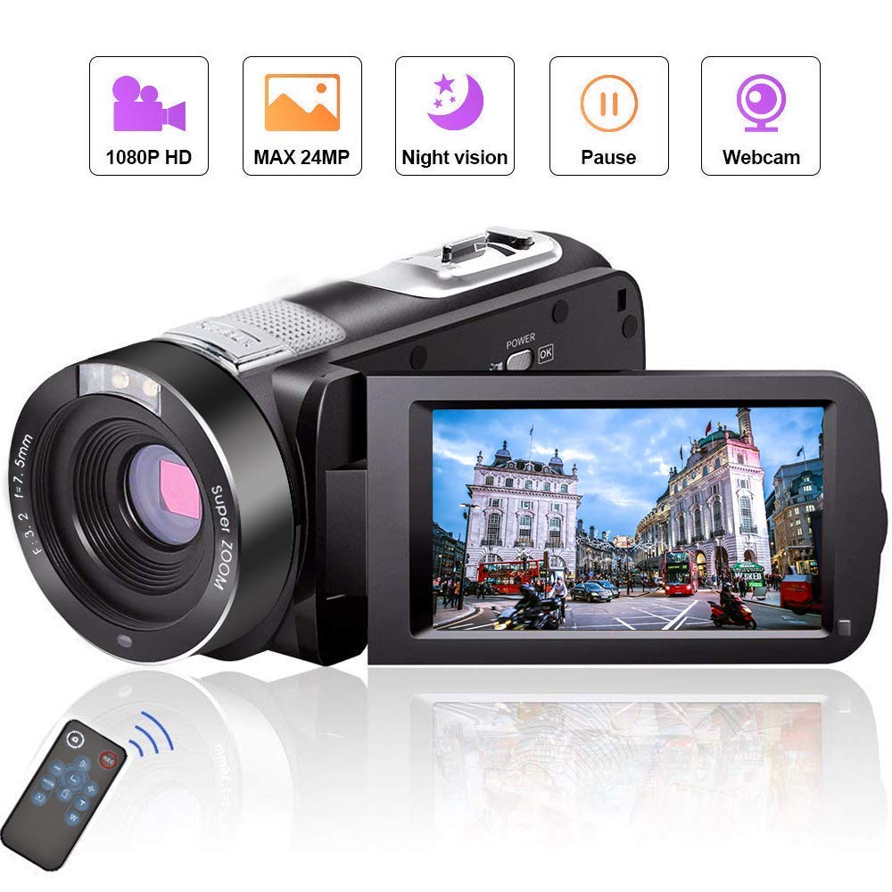 Camcorder Video Camera Full HD Camcorder Camera 1080P Amazon.co.uk
