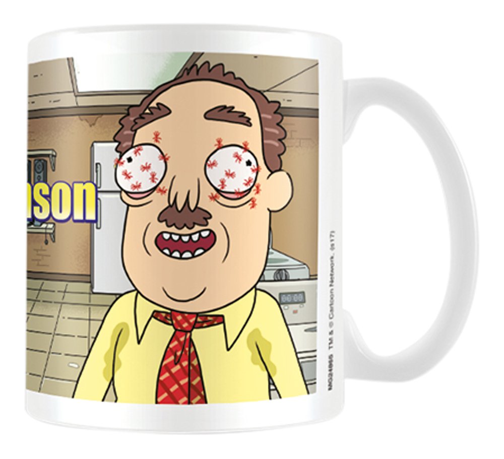 Pyramid MG24865 Rick and Morty Ants in My Eyes Johnson Coffee Mug, Porcelain, Multi-Colour