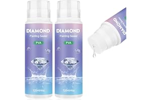 NAIMOER 2Pack Diamond Painting Sealer 240ML, DIY Diamond Painting Art Sealer with Sponge Head, 5D Diamond Painting Accessorie