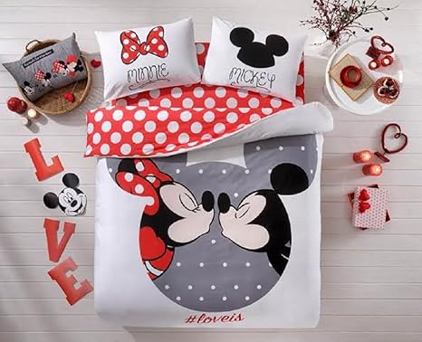 100 Cotton Comforter Set 5 Pcs Full Queen Size Disney Minnie