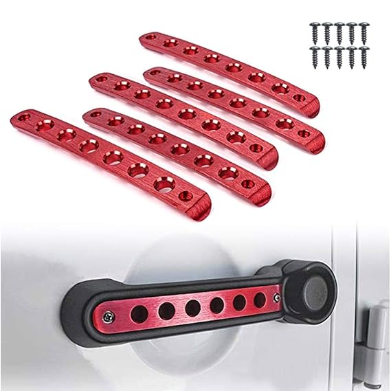 Vijay Jeep Wrangler Accessories Insert Cover 5 Piece Brushed Aluminum Front and Rear