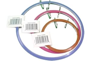 Frank A. Edmunds Assortment, 3.5-inch, 5-inch and 7-inch Spring Tension Embroidery Hoops,CNSTH-A3557, Set of 3