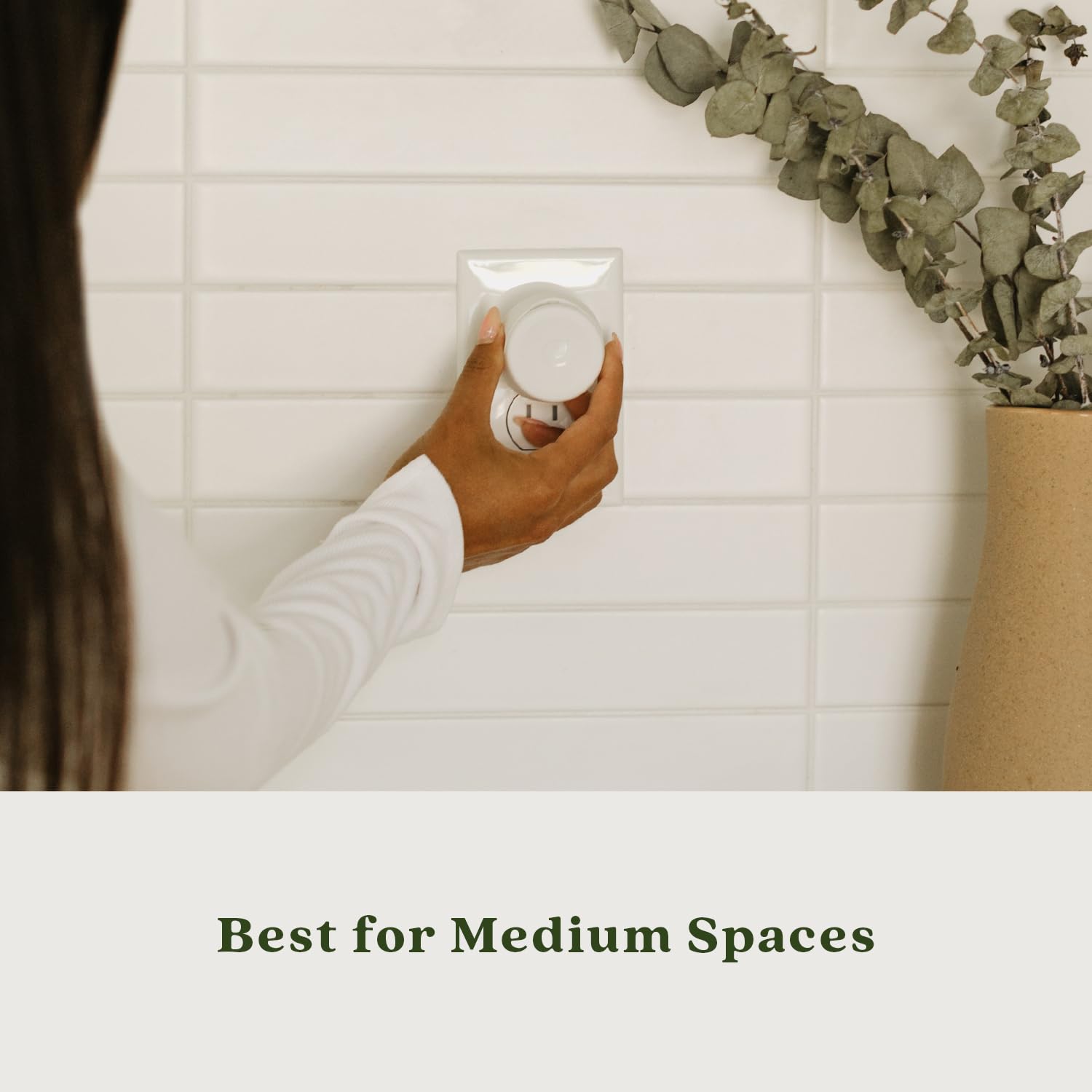 Enviroscent Non Toxic Air Freshener Plug-in Home Fragrance Last 45+ Days | Kit includes 1 Refillable Plug In Warmer & 1 Scent Refill (Rainwater & Bamboo)