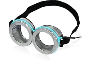 BADALU LED Steampunk Goggles, Glow in the Dark Vintage Steampunk Goggles Glasses Costume Accessories Adult Cosplay Party