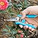 FLORA GUARD 6.5 Inch Micro-Tip Pruning Snip Gardening Hand Pruning Shears Trimming Scissors with Stainless Steel（Blue）thumb 4