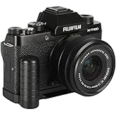 WEPOTO XT100-B Hand Grip Quick Release Plate L Bracket QR Plate Compatible with Fujifilm XT100 Camera -Aluminium Black