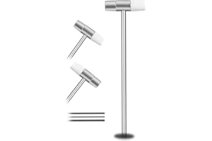 KANNONY WIND Dual Head Small Hammer, 7 in Length, Smooth Grip, Double face Jewelry Mallet Hammer, Mini Mallet for crafts, Mini Hammer for Watch, Tuning, Woodworking, Toys, Handcraft, Leather, Instruments
