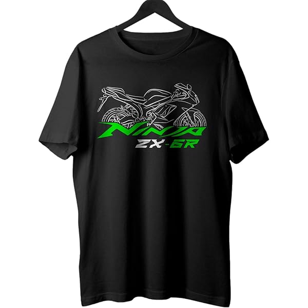 Ninja ZX6R Mens T-Shirt Racing Motorcycle Blueprint Sports Bikes