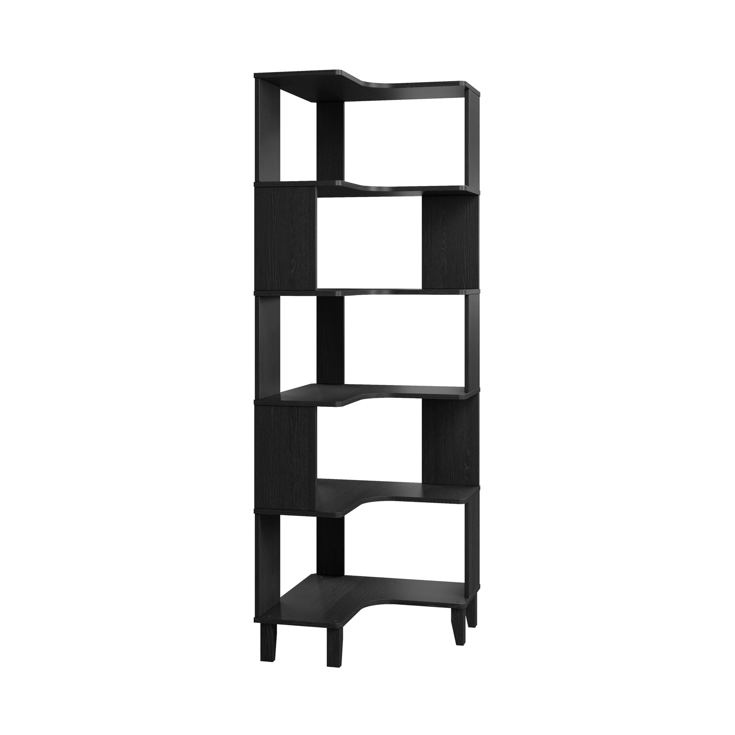 Photo 1 of ***Parts only***

Prepac Nordik 6-Tier Black Modern Mid Century Corner Bookcase, 71.5" Extra Tall Black Corner Shelf with Storage, Multifunctional Freestanding Bookshelf for Home Office, Living Room, Dining Room