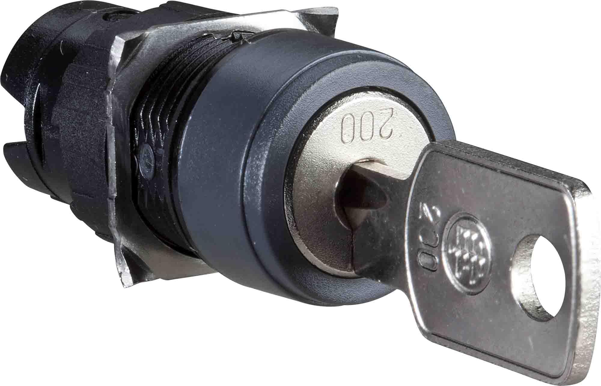 Schneider elec pic - MSS 45 04 - Selector Head Diameter 16 Key 2 d-c Round Central