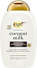 OGX Nourishing + Coconut Milk Moisturizing Shampoo, Hydrating & Restoring Shampoo Moisturizes for Soft Hair After the First U