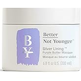 Better Not Younger Silver Lining Purple Hair Mask for Women 40+ – Deep Conditioning Treatment for Gray, Silver & Blonde Hair - Butter Mask with Plant-Based Oils – Hydrates & Neutralizes Brassiness