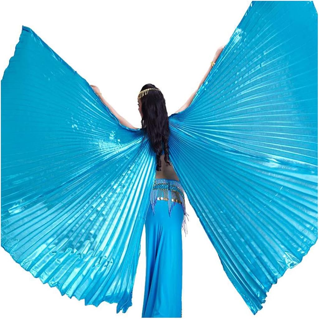 Pilot-Trade Women's Egyptian Egypt Belly Dance Costume Bifurcate Isis Wings, Gold, One Size: Clothing