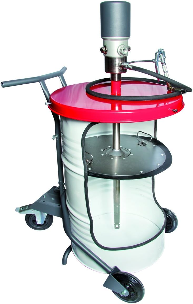 RDC RODICARmobile equipment drum dispenser 185kg Pump RDC 55 Heavy duty ratio 55:1. Grease gun