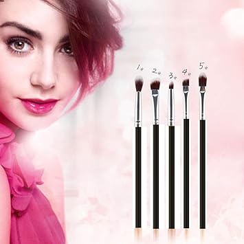 Preyansh Professional Eyeshadow Brush Makeup Kit (Black) - Set of 5 Piece