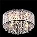 DINGGU 4 Lights Flush Mounted Modern Drum Ceiling Light Chandelier Lamp Fixtures Rain Drop Decoration
