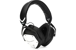 Roland VMH-D1 V-Drums Headphones | Designed by Roland & V-Moda for V-Drums & All Electronic Drum Kits | Immersive Sound | Long Cable for Tangle-Free Drumming | Customizable Shields, Black