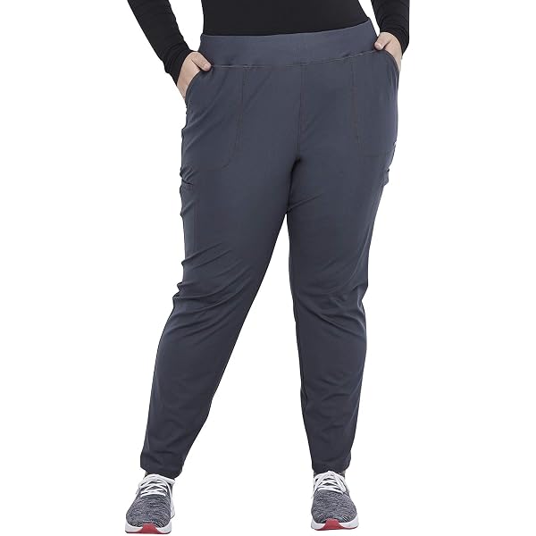 CHEROKEE Pantaloni Donna Vita Media Con Gamba Affusolata – Modello Form, Tinte, Coulisse E Tasche Multiple, Colore Caribbean Blue, Taglia S - 3