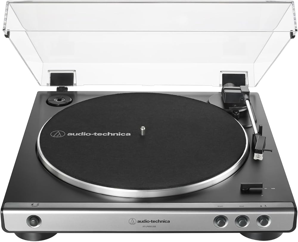 Audio-Technica AT- Fully Automatic Belt-Drive Turntable Gunmetal 33/45