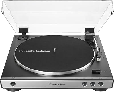 Audio-Technica AT- Fully Automatic Belt-Drive Turntable Gunmetal 33/45