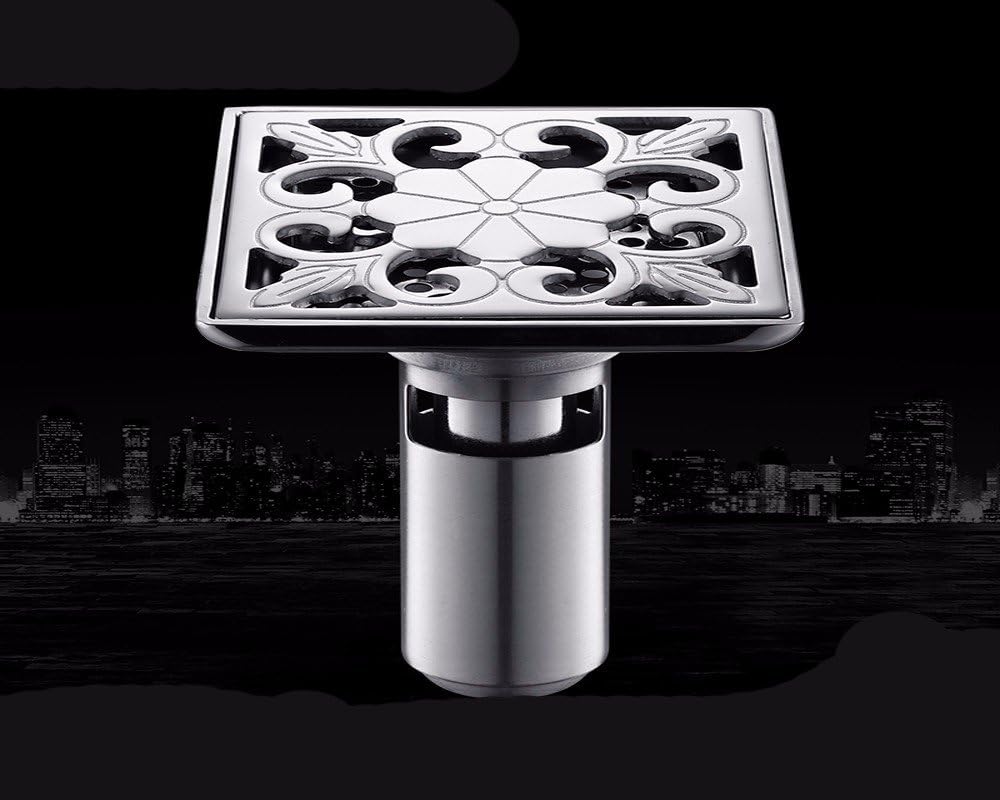HGTYU-The Anti-Odor Stainless Steel 304 Toilet Washing Machine Shower-Bath Tee Non-Clog Sewer And Drain Cover 3 In.