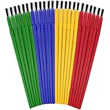 24 Paint Brush Set Paint Brushes for Kids Watercolor Brushes Acrylic Paint Brushes Toddler Art Supplies Artist Paint Brushes 