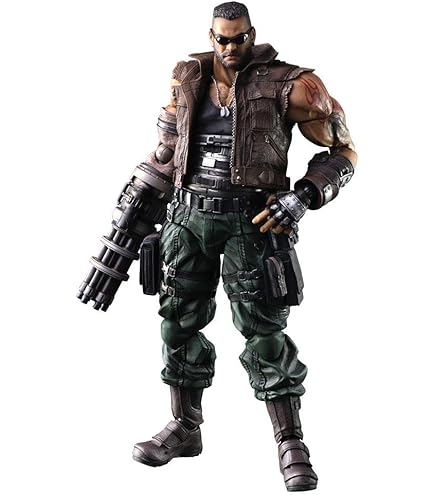 FF7リメイク　バレット　フィギュア　PLAY ARTS改 Amazon.com: Square Enix Final Fantasy VII Remake: Barret Wallace
