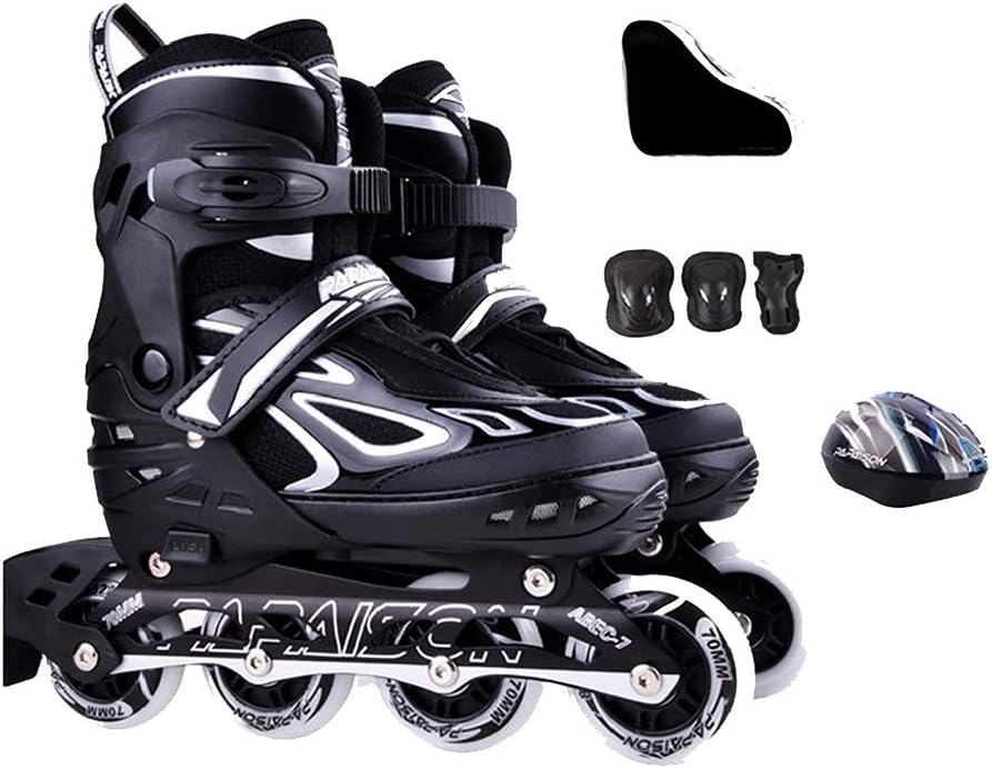 Roller Blades,Inline Skates, Kids Adjustable Roller Skate,Adult Full Set Professional Rollerblades,Toys,Outdoor Games,Light up Wheels Shoes