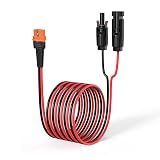 ELFCULB 12AWG 50FT Solar to XT60i Cable 2 10 25 35 50 75 100FT Solar Connector to XT60i Adapter Cable for Portable Power Station (50FT)
