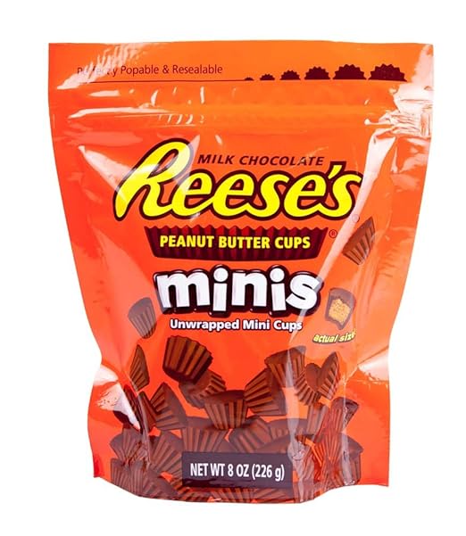 Reese's Mini's Peanut Butter Cups, Resealable Bag 226gr. - aus den USA