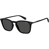 Polaroid Men's PLD 2085/S Rectangular, Matte Black Sunglasses