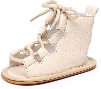 baby tie up sandals