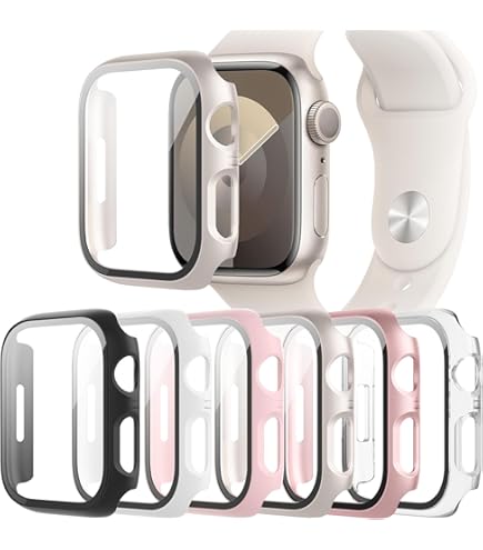 2 stuks hoesjes voor Amazfit Bip 6 gehard glas beschermhoes, harde PC ultradunne glazen beschermhoes, case, rondom displaybescherming voor Amazfit Bip 6 Smartwatch (beige/roze 2 stuks hoesjes voor Amazfit Bip 6 gehard glas beschermhoes, harde PC ultradunne glazen beschermhoes, case, rondom displaybescherming voor Amazfit Bip 6 Smartwatch (beige/roze