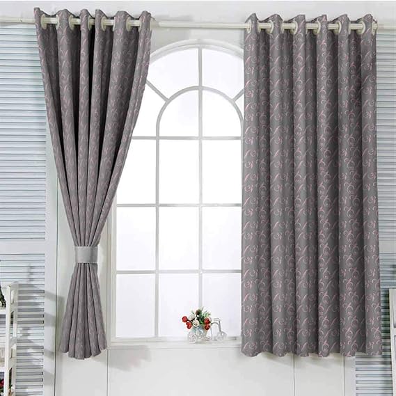 FreeKite - Cortinas para puerta de patio con diseño floral para