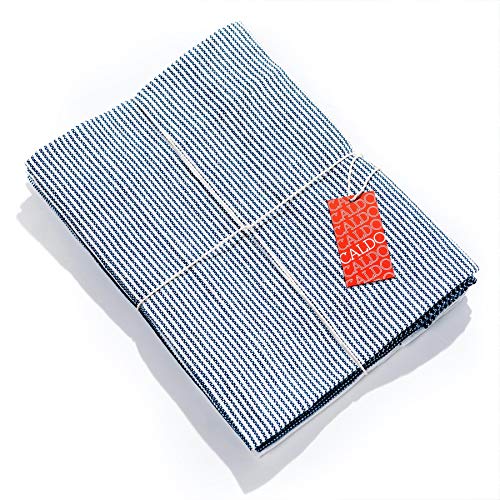 Caldo Kitchen Dish Towel, Set of 4, 100% Cotton, 28 in x 20 in (Navy)