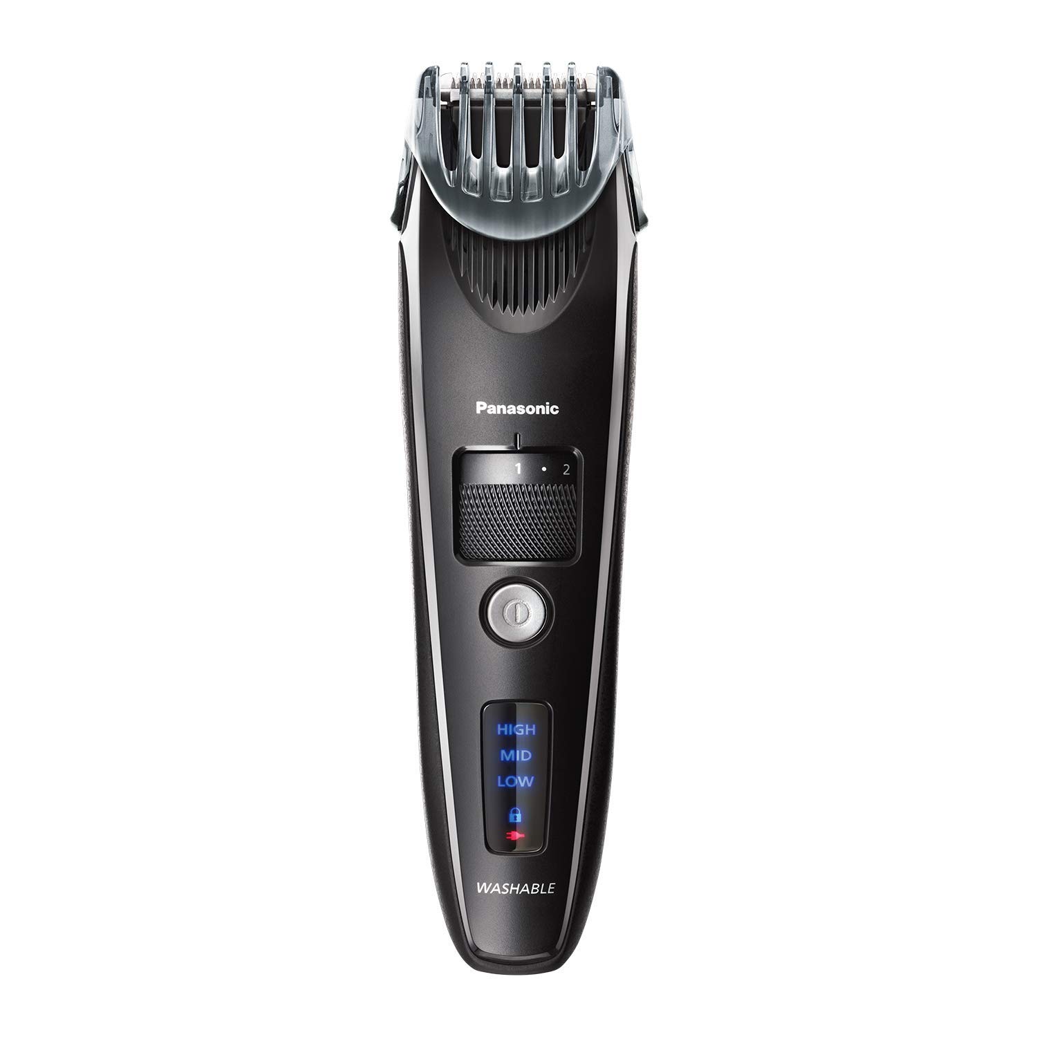 Panasonic Recortador de barba para hombres, inalámbrico, de precisión, cortapelos con peine y 19 ajustes ajustables, lavable, ER-SB40-K, longitudes de 0,5 a 10 mm, 1 paquete