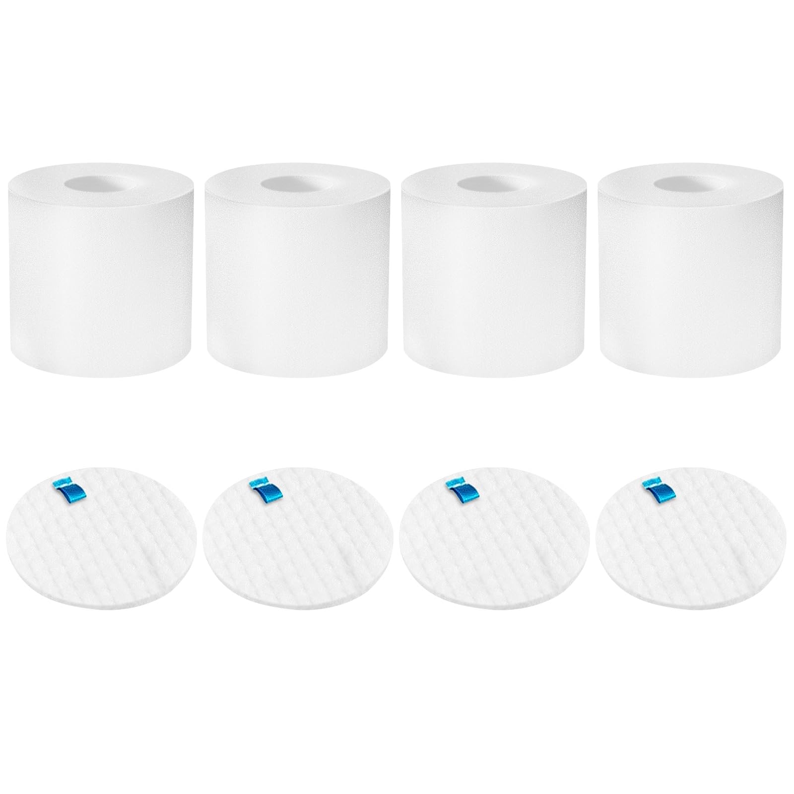 4 Foam and Felt Filters for Shark Rotator Powered Lift-Away AZ1002, NV650 NV651 NV652 NV750 NV751 NV752 NV753 AX950 AX951 AX952 ZU632, 2 Post Filters + 4 Foam & Felt Filters, Part # XHF650&XFF650
