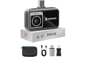 HIKMICRO Minie Thermal Camera Android/iOS, Thermal Imaging Camera with SuperIR, No Battery, for Phone/Tablet,USB-C/Lightning 